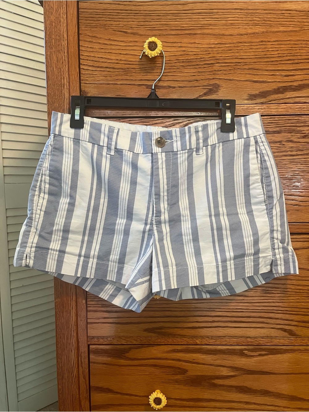 Old Navy Blue and White Striped Women's Shorts